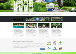 Landscaping company website design