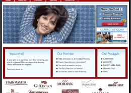 Flooring store website design